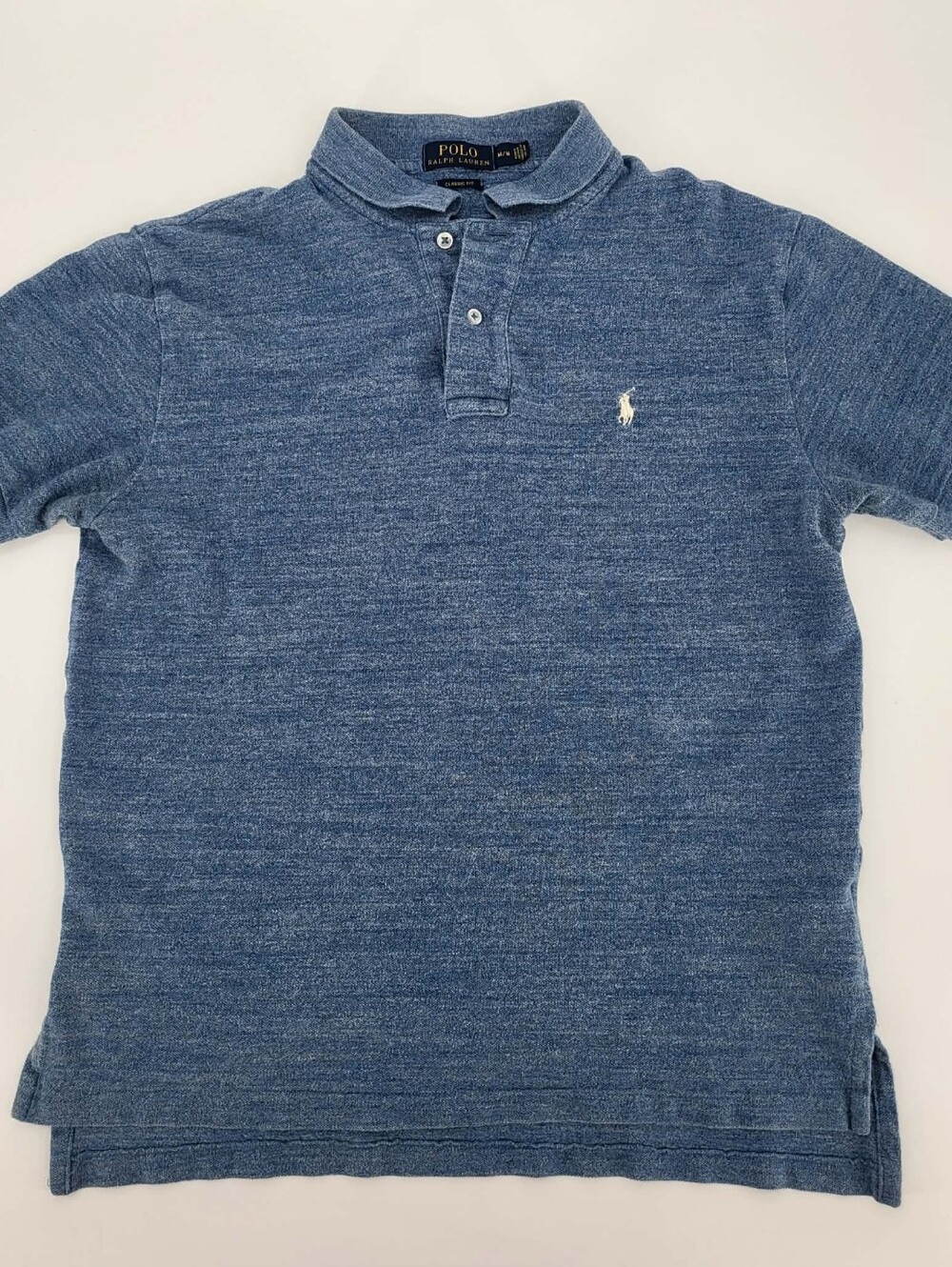 Polo by Ralph Lauren Men’s Heathered Blue Polo Shirt